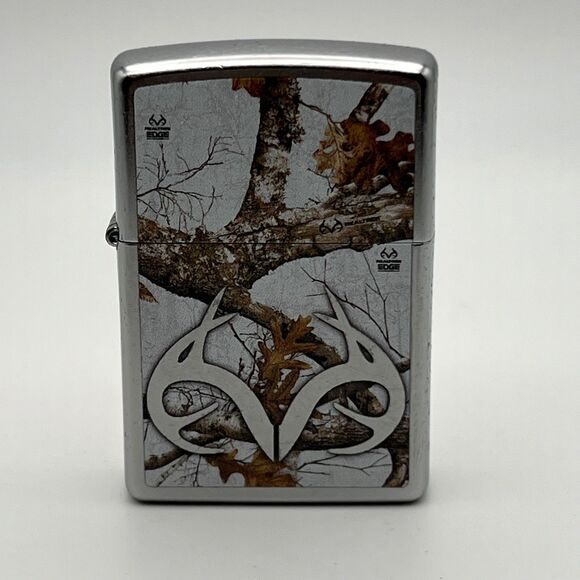 Real Tree Edge Colours Street Chrome Zippo Lighter (49818) Brand New In Box. - Picture 4 of 13